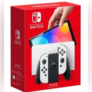 Nintendo Switch OLED model with white joy-con